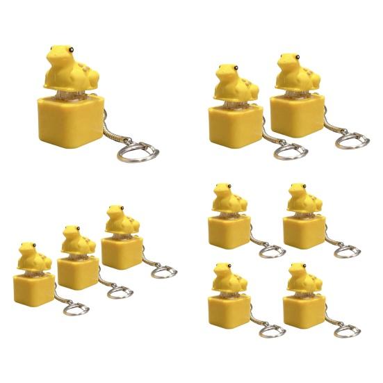 Игрушка-антистресс Лягушка Квакающая Непоседа Брелок Перезаряжаемый Лягушка Кликер с Реалистичными Звуками Портативная Игрушка для Снятия Стресса