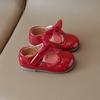 Toddler Baby Girl Dress Flats Spring Autumn New Fashion Soft Comfortable Candy Color Princess Kids Leather Shoes Ribbon Bow-knot