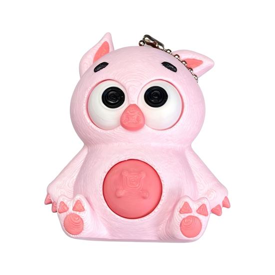 3D Printed Animals Fidget Clicker Keychain, Anxiety Stress Relief Sensory Toy, Cartoon Animal Charm for Backpack, Keys, Bags