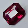 10.00 Ct NATURAL Red RUBY Emerald Shape CERTIFIED Loose Gemstone XS-329