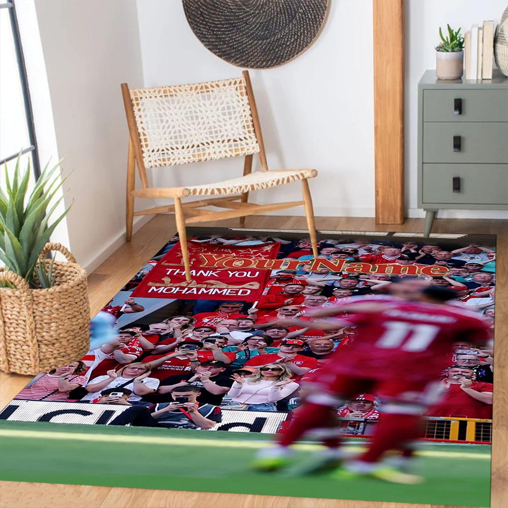 Liverpool Customize Your Name Area Rug Perfect for Playrooms Living Rooms Entryway Study room Antislip Carpet Office home decor