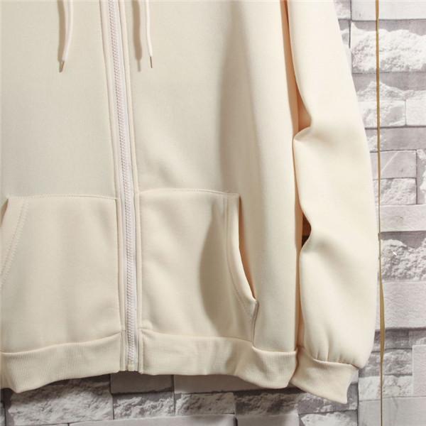 Loose Hooded Sweater Women's Autumn and Winter Plus Size Zipper Cardigan Top