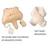 Soft Faux Rabbit Fur Scarf Cartoon Cat Neck Collar Cute Cartoon Hat Scarf  Winter