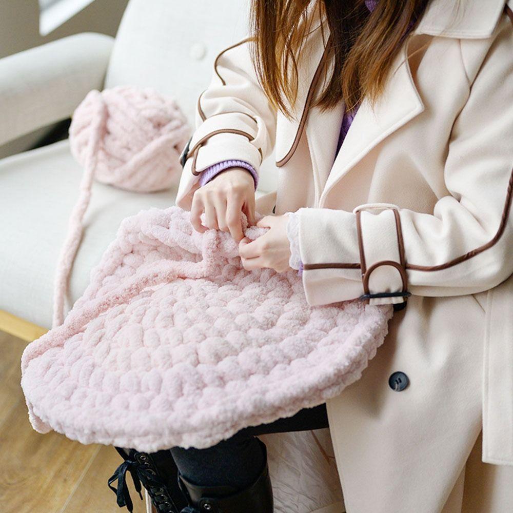 Novel Functional Thick Sewing Yarn Ball Crochet Yarn DIY Hand Knitting Woven Thread