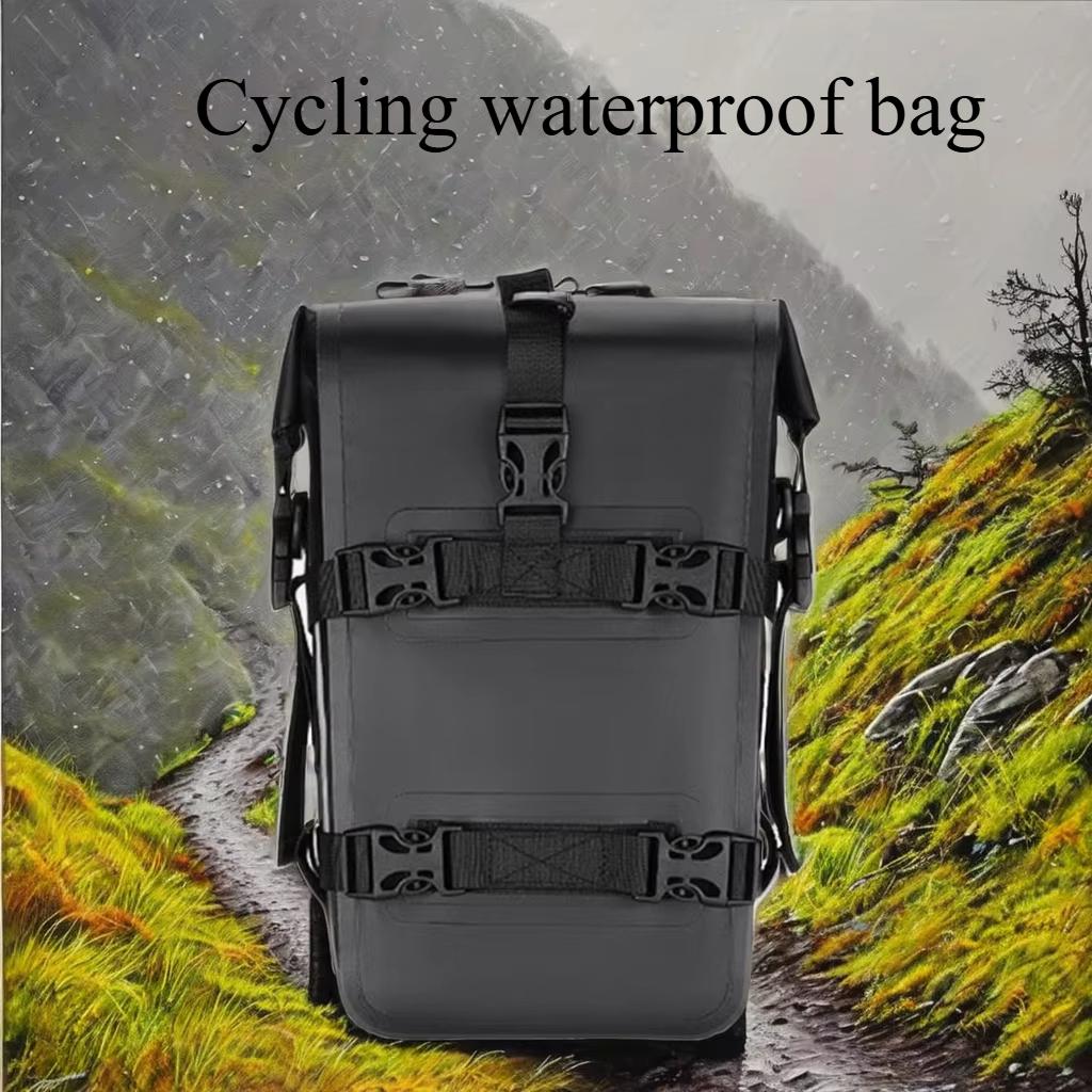 Cycling Sports Motorcycle Waist Bag, Camping Outdoor Small Backpack, Waterproof Folding Bag with Zipper Seal