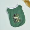 Футболка для собаки, мягкая одежда из полиэстера, милый жилет с рисунком пингвина, жилет для щенка, летняя одежда для домашних животных, повседневная одежда