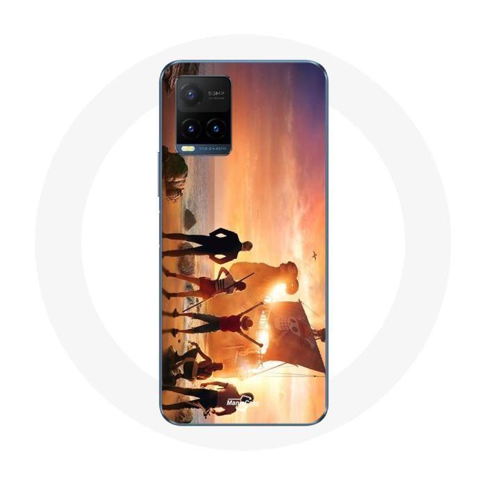 Чехол - Maniacase - Vivo Y21s 2021 / Y21 2021 - Мягкий - One Piece - Черный