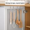 Stainless Steel Hook Free Punching Double  S-Shape Hook Kitchen Bathroom Cabinet Door Back Type Coat Towel Storage Hanger