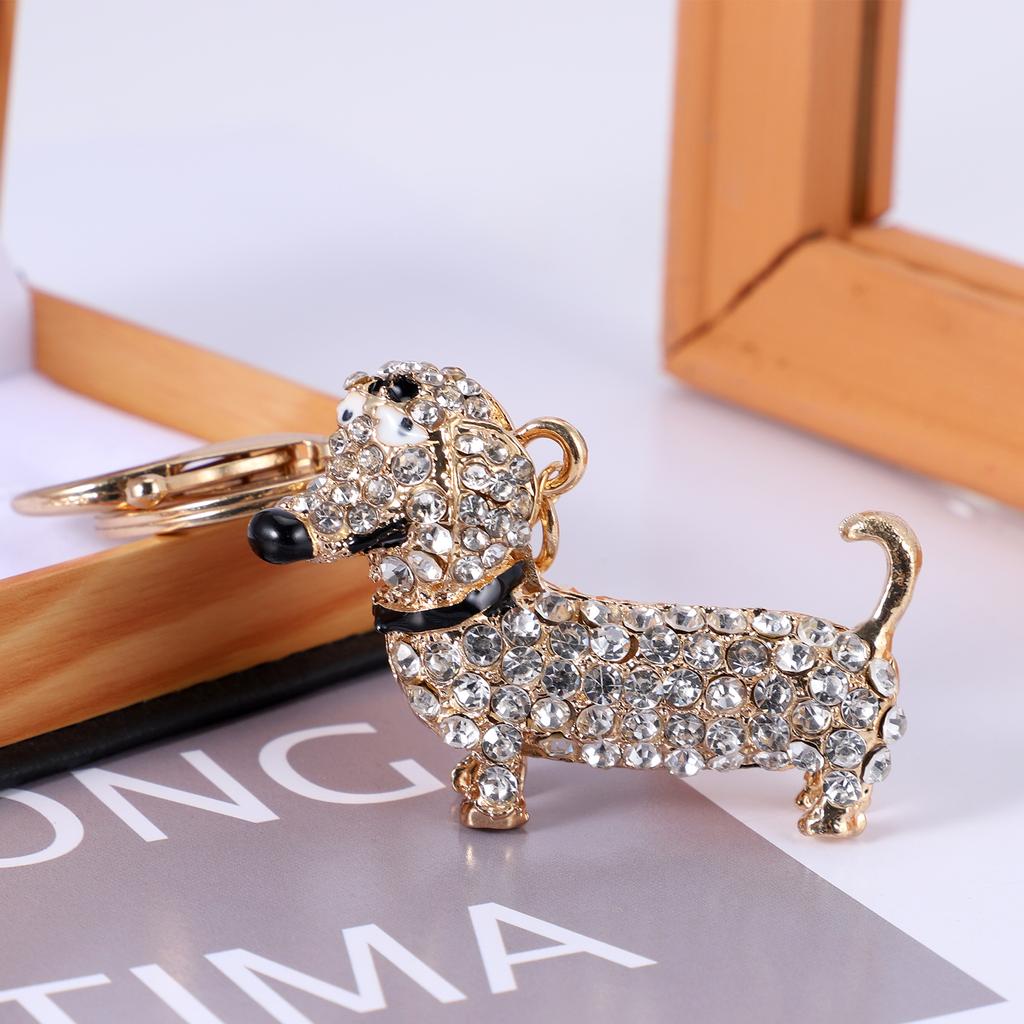 Fashion Dog Keychain Cartoon Animal Dachshund Puppy Key Chain