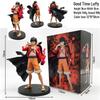 Фигурка Луффи из One Piece Страна Вано с плащом-пламенем - В коробке, Аниме, Коллекционный, Подарок