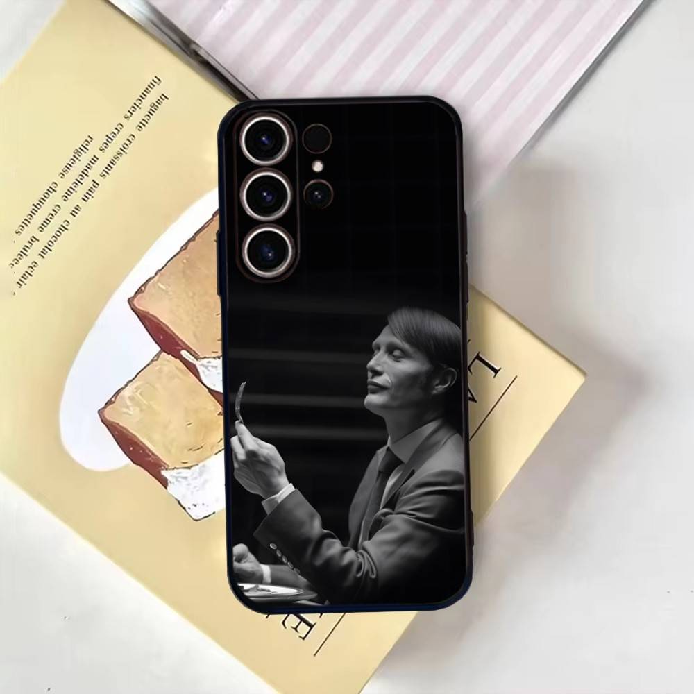 Чехол для телефона Graham Hannibal Mads Mikkelsen для Samsung S25, 24, 21, 22, 23, 30, Ultra, 20, Plus, Fe, Lite, Note, 10, 9, Мягкий черный чехол