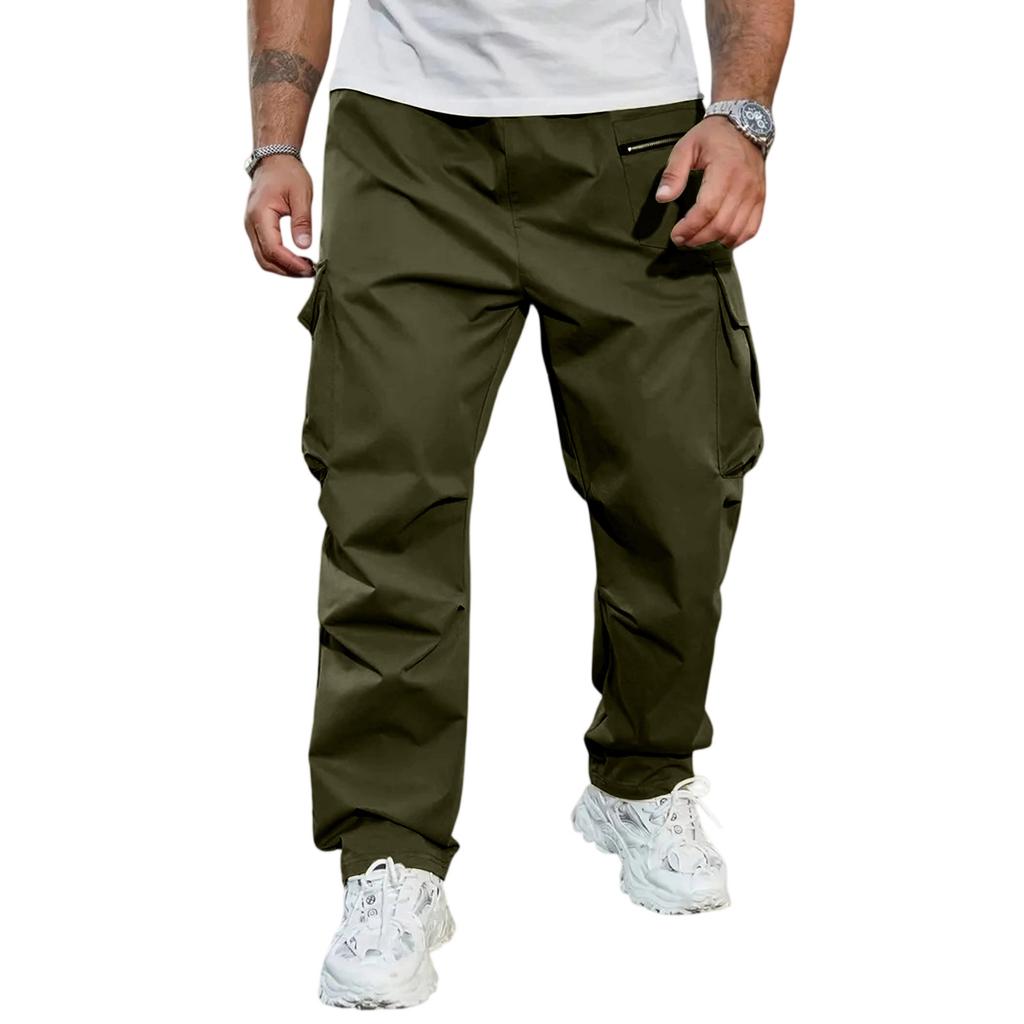Men's Loose Sports Leisure Multiple Pockets Function Workwear Trousers