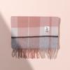 RECLOW RECLOW LAND 100% Cashmere Check Muffler Pink