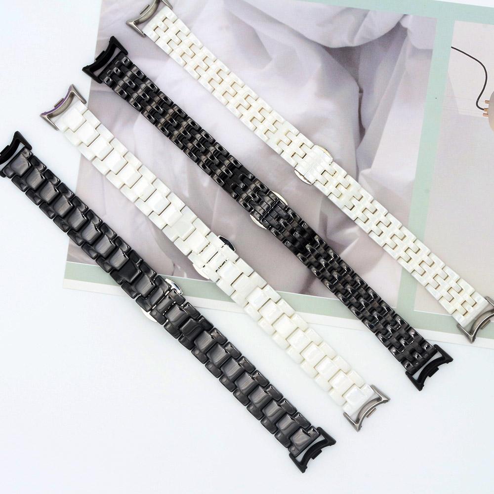 Ceramic Watchband for Xiaomi Smart Band 9 Strap Stainless Steel Bracelet Mi Band 8/9/10 Smartwatch Wristband Replacement for Man