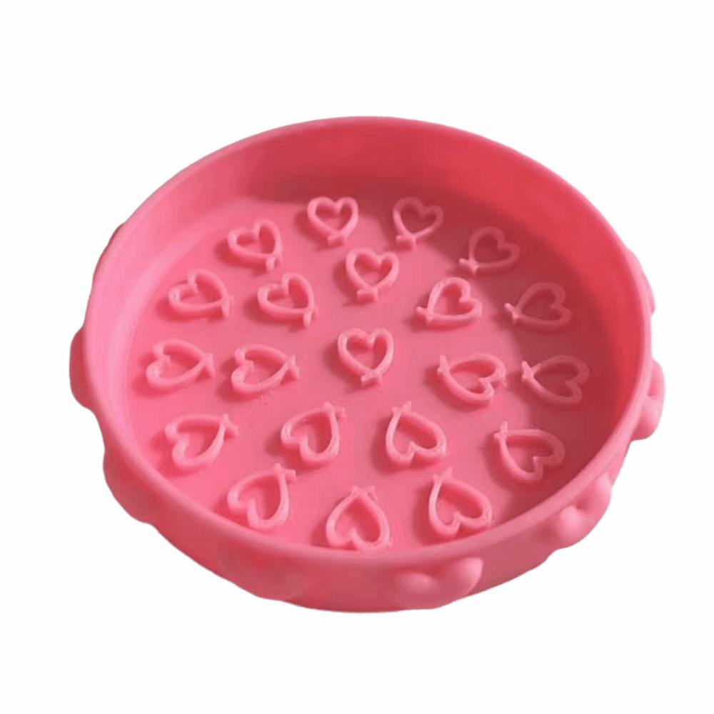 Heart Pattern Brush Cleaning Tray Portable Brush Cleaning Tool Clean Brushes