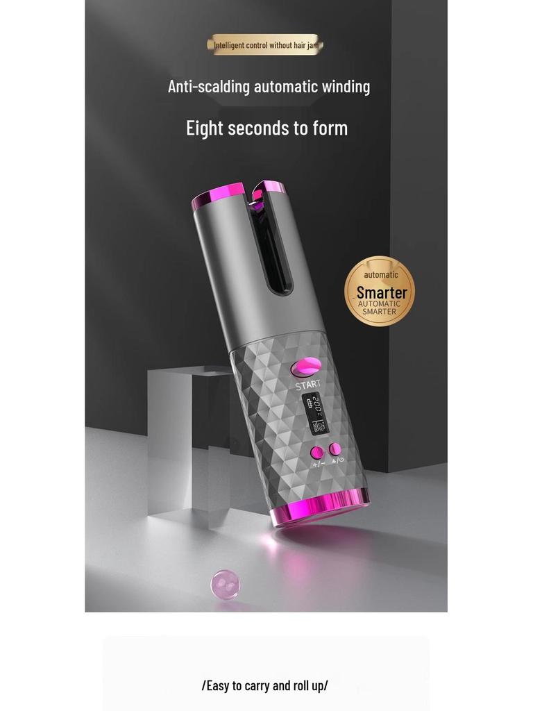 Унисекс Беспроводная Автоматическая Плойка - Без Ожогов, Инструмент для Легкой Укладки