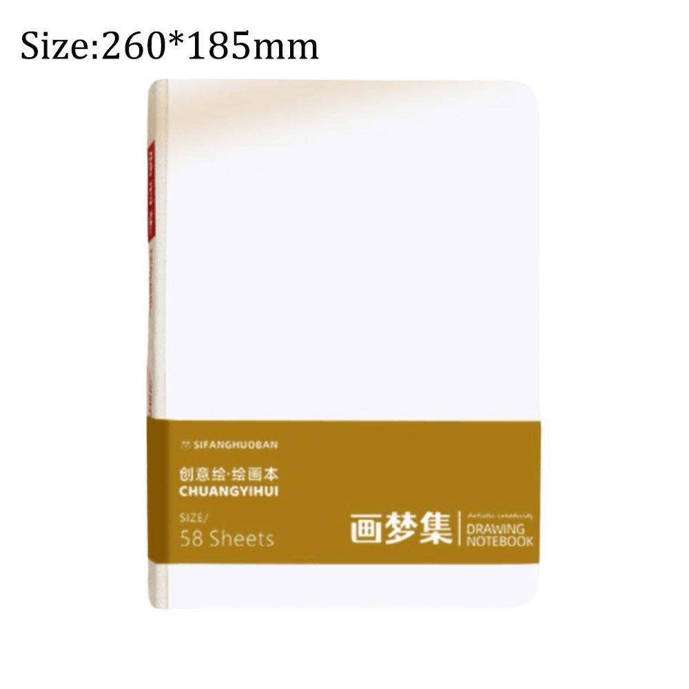High-quality Thick Paper Paint Book Not Transparent to Ink 58 Sheets Draw Book Portable Tearable Notebook Student