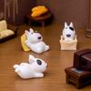 Cute Bulldog Puppy Micro-landscape Decorative Items Blind Bag Accessories Car Mini Ornaments