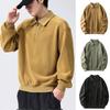 Men's Warm Half-zip Lamb Fleece Sweatshirt Winter Fleece Stand Collar Plus Fleece Thickened Sweatshirt