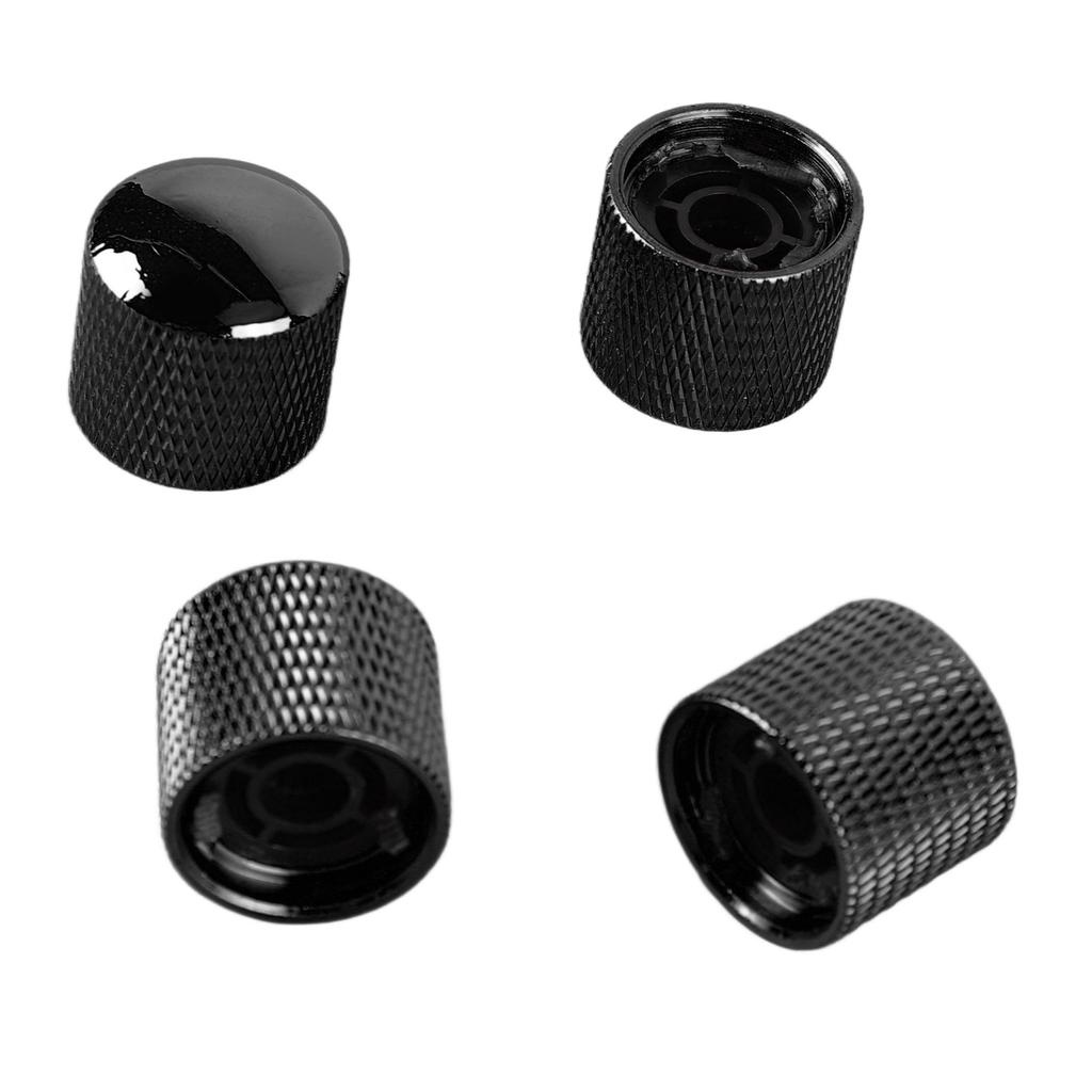 4 шт. гитарная ручка металлическая громкость тембр купольная ручка управления музыкальный инструмент аксессуар набор GD102 черный