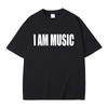 Рэпер Playboi Carti ЛОГОТИП I AM MUSIC Печать в том же стиле Футболки Унисекс Женская Мода Опиум Уличные Футболки Хип-Хоп Оверсайз Футболка