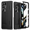 Выравнивающая петля Стенд Capa для Samsung Galaxy Z Fold 7 6 5 4 3 Чехол Защита петли ПК Чехол Fundas с Защитным стеклом для переднего экрана
