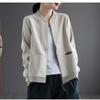 Fashionable and Comfortable Women's Loose-fit Cardigan Baseball Jacket