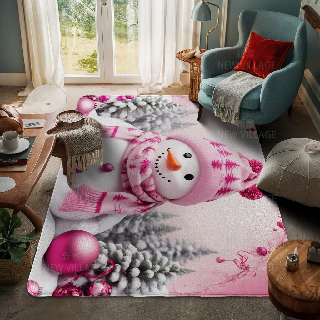 Ковер у входа в дом Домашний коврик у двери Гостиная Ванная Комната Ноги ванная комната Нескользящие коврики с водопоглощением для ванной Счастливого Рождества зима