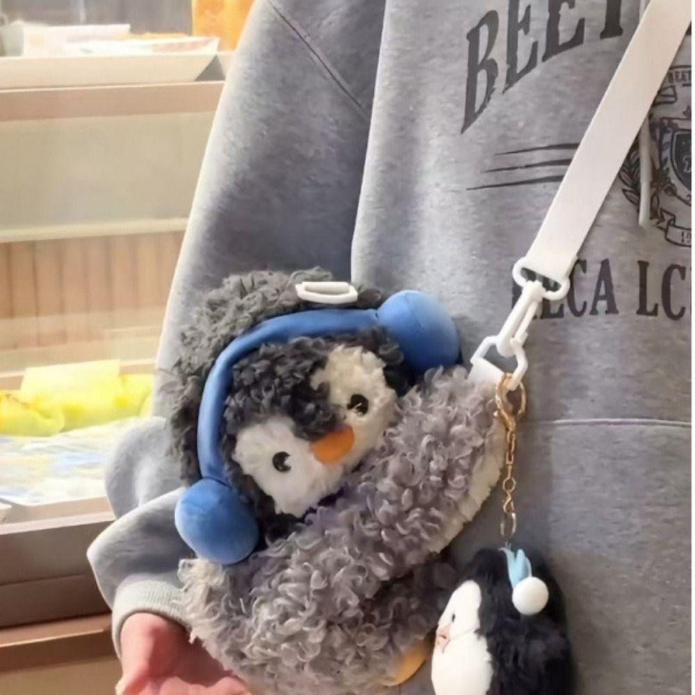 Сумка двойного назначения Детский рюкзак Плюшевая игрушка Животное Сумка через плечо Пингвин Сумка через плечо Студенты