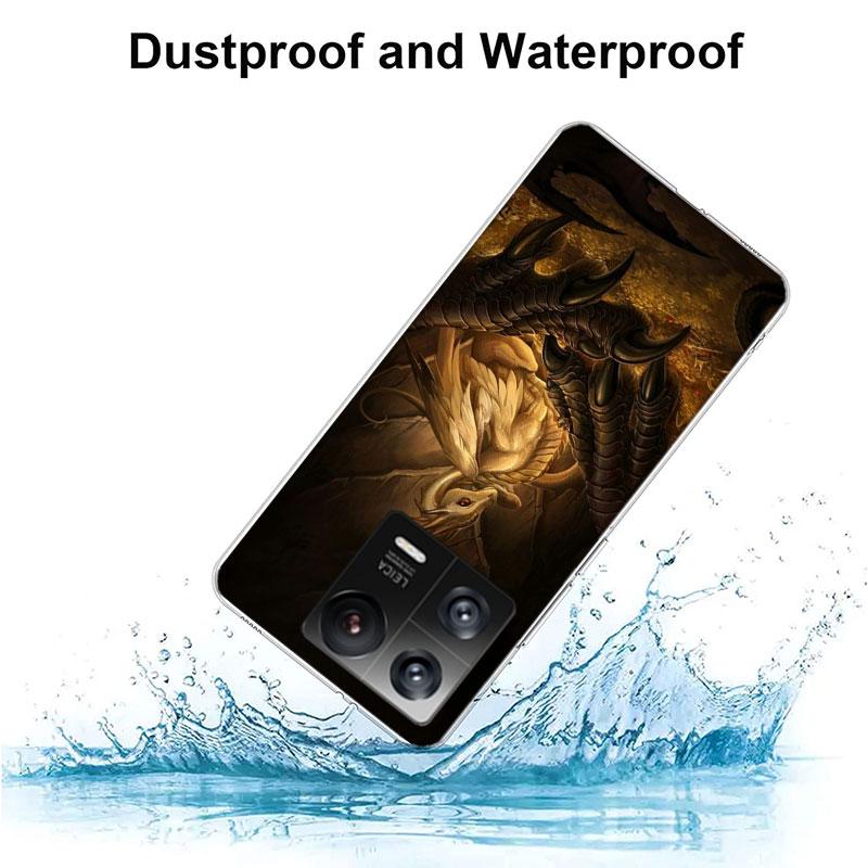 F-Fourth W-Wing Dragon Phone Case For Xiaomi 14 F7 Ultra Mi 15 Poco X7 X6 X5 Pro M6 M5 M5S F6 F5 F4 GT F3 Cover Coque TPU Soft C