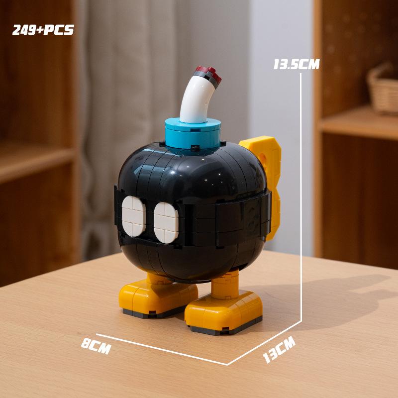 Конструктор Super Mario Bros Йоши Луиджи Звезда Сборка Вопросительный знак MOC 3D Модель Марио Мини Кирпичик Игрушка на Рождественский подарок