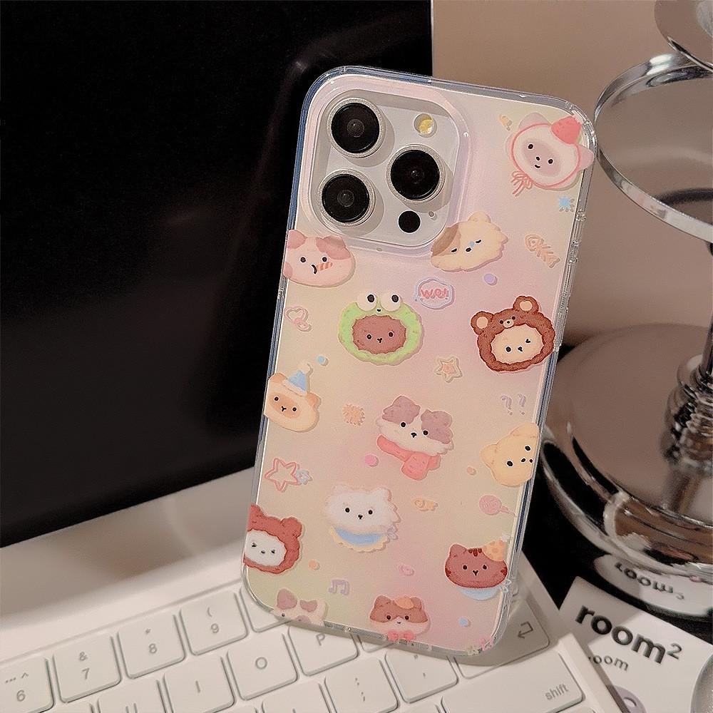 Милый полноэкранный чехол для телефона с изображением животных, совместимый и подходящий для iPhone15 14 13/12promax