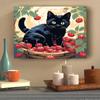 RUOPOTY Рамка с милым котом, сделай сам, картина по номерам, настенная художественная картина, домашний декор, акриловая краска по номерам для подарка, 40x50 см