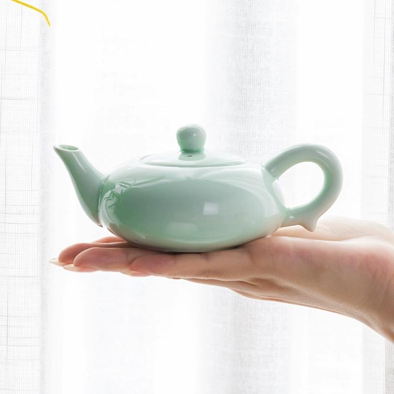 7Pcs Kung Fu Tea Set Chinese Style Heat Resistant Porcelain Tea Cup High Grade Lightweight Portable Puer Tea Kung Fu Tea Cups