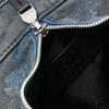Diesel D-Vina Adjustable Detachable Shoulder Strap Cotton Handbag Small Women handbags Indigo X09449P6332HA067