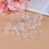 17Pcs/Set 1:12 Dollhouse Miniature Transparent Tableware Diy Pretend Play Toys