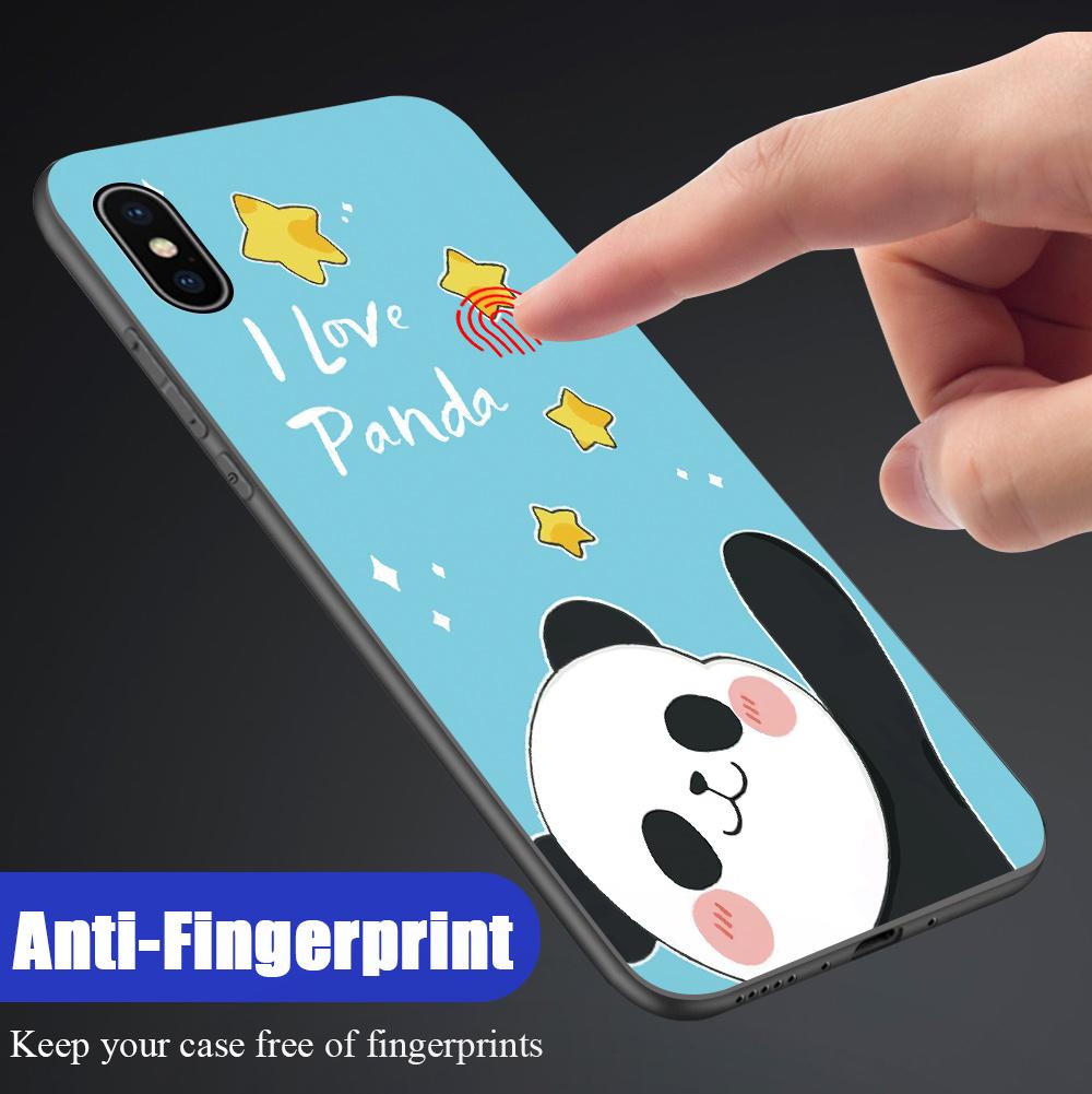 Противоударный мягкий чехол, модный милый чехол с пандой для девочек и мальчиков, милый мягкий силиконовый чехол из ТПУ для телефона iPhone OnePlus Huawei Honor