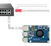 Raspberry Pi 5 PoE Expansion Board with Ethernet, Power Supply Module, Fan, and Metal Heat Sink, 802.3af/at.
