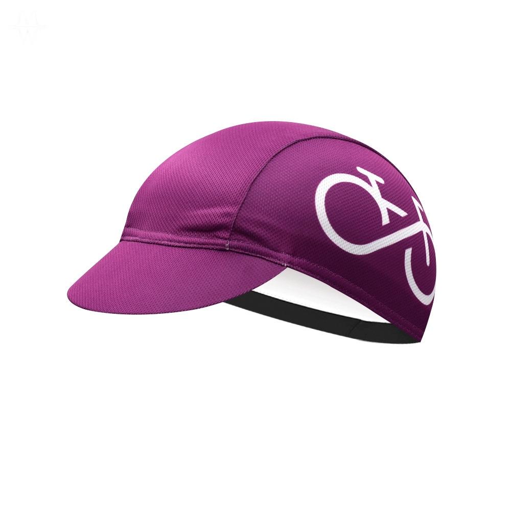 Cyclist Print Cycling Skull Cap, Quick Dry Breathable Helmet Liner Hat for Men Women, Sun Protection