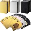 Golden Foil Waterproof Anti Folding PVC Playing Cards, Suitable for Family Gatherings, Party Games, Gifts for Christmas, Halloween, Easter