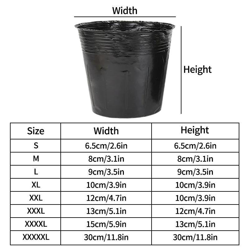 10/100PCS Garden Seedling Planting Cup Disposable Plants Nursery Pots Nutrition Bag Seed Pots Flowerpot Garden Accessories