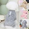 Pullover Thermal Lovely Half Sleeves Cozy Plush Four Legs Puppy Coat Kitty Autumn Jacket