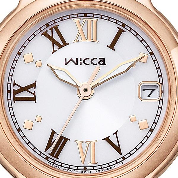 Citizen Женщины KH4-963-14 ( Смотреть wicca Solar-Tech) Круглые часы из нержавеющей стали *покрытие(розовое золото)
