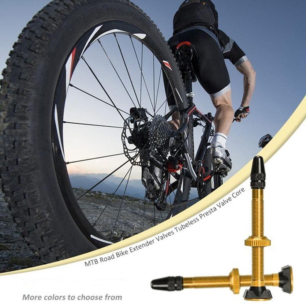 60 мм Алюминиевая Латунная Сверхлегкая Герметик Удлинители Ниппелей Presta Бескамерная Покрышка MTB Велосипед