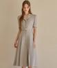 Julie And Kara 26Ss Calla141 Shebigins Giselle Tweed Dress Heather Black