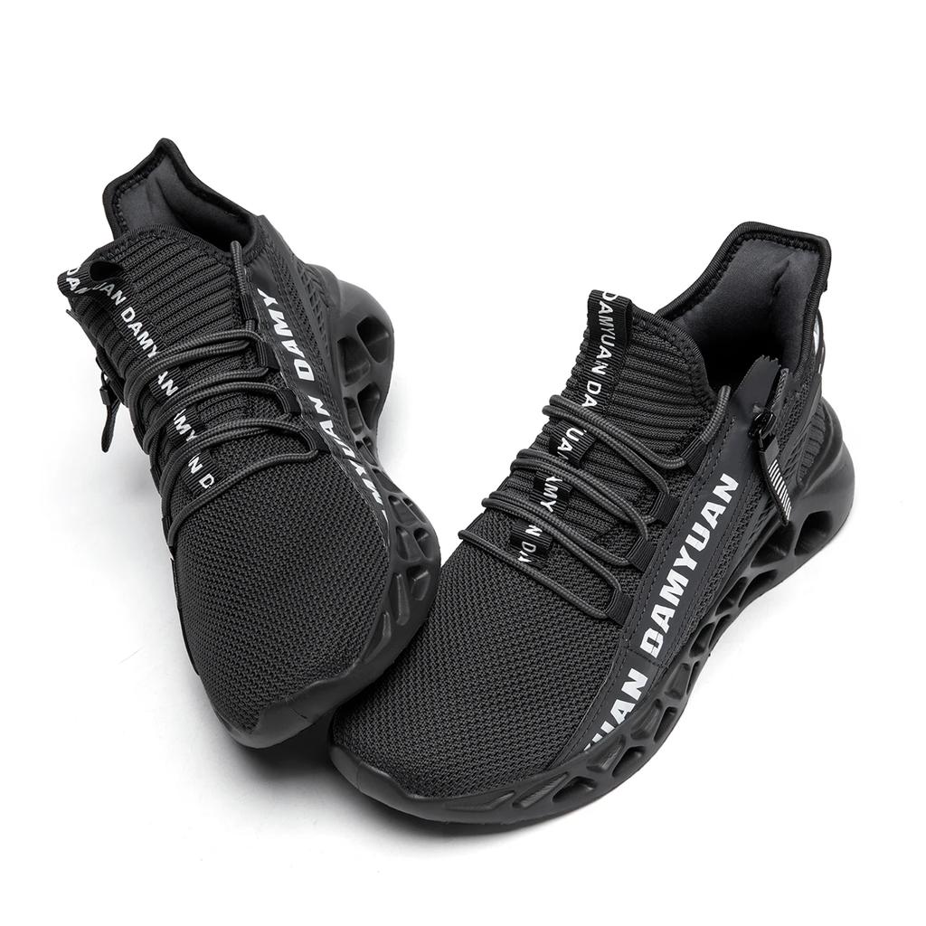 Fashion Fujeak Knit Men Sneakers Casual Sports Shoes Outdoor Athletic Running Walking Gym ShoesComfortable Walking Tennis Large Size