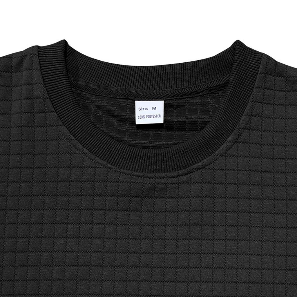 Мужские летние модные спортивные повседневные топы с короткими рукавами, мужская однотонная футболка с круглым вырезом, маленькая квадратная футболка