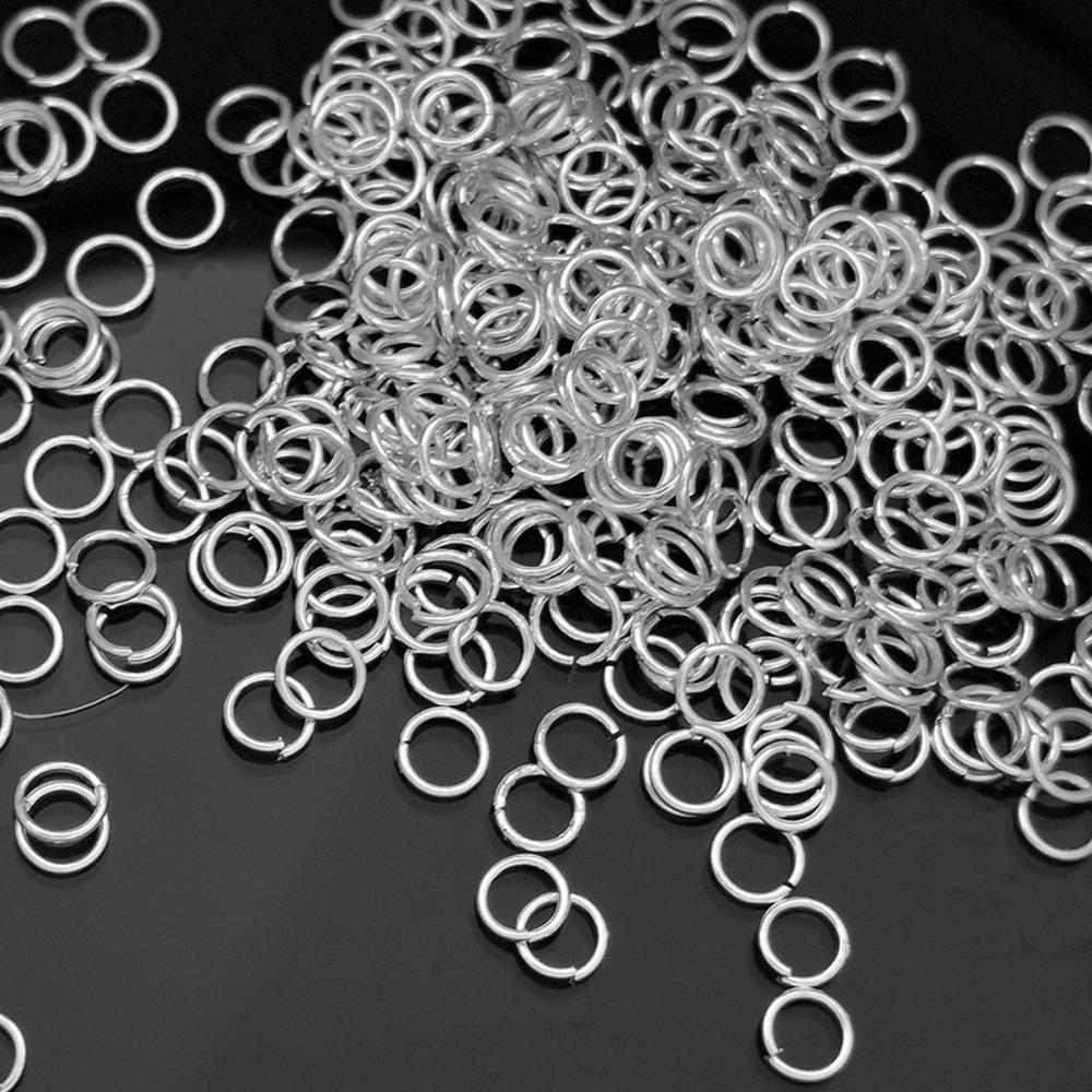 Товары для вечеринок, соединительные кольца Aolly Single Split, фурнитура для поделок, золотисто-серебристые серьги, покрытая бронзой, изготовление ювелирных изделий своими руками, 4–10 мм, 200–480 шт.