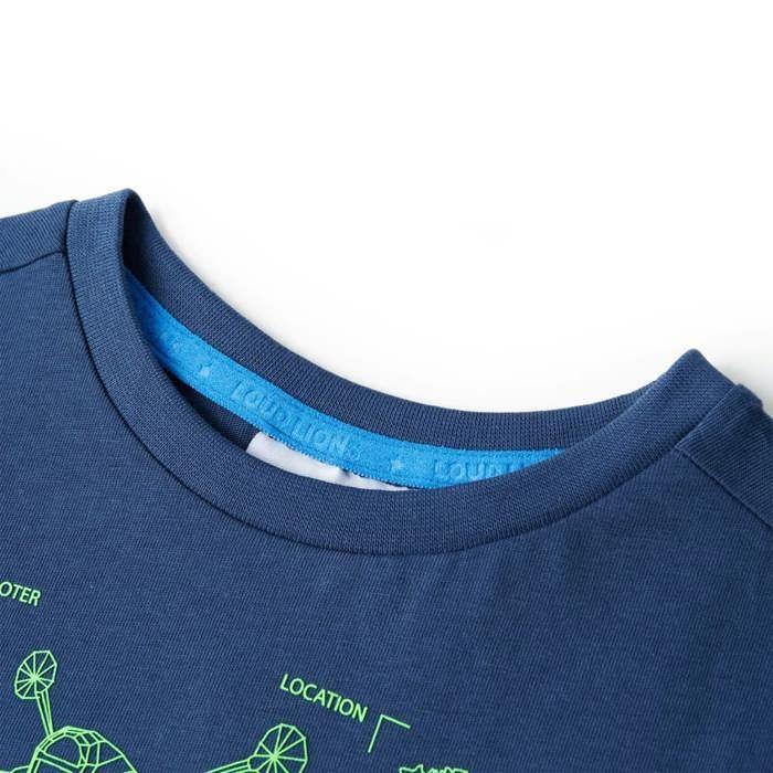 T-shirt pour enfants bleu foncé 92/104/116/128/140