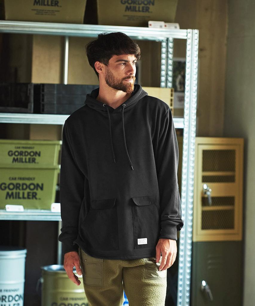 GORDON MILLER Parka Polycotton Parka S Size Black 1626412 Мужская с несколькими карманами